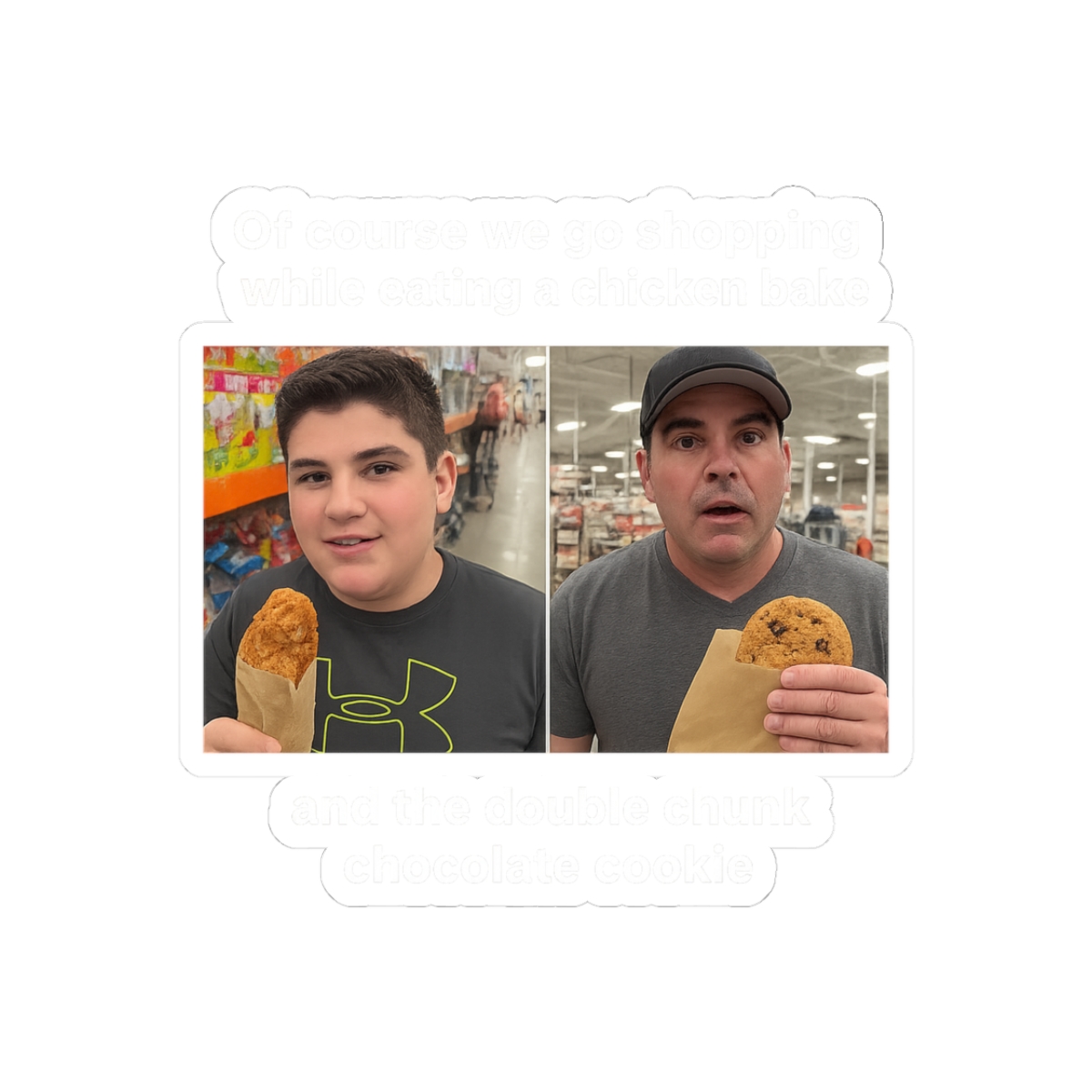 Big Justice and AJ Playful Cartoon Sticker - Official stickers merchandise