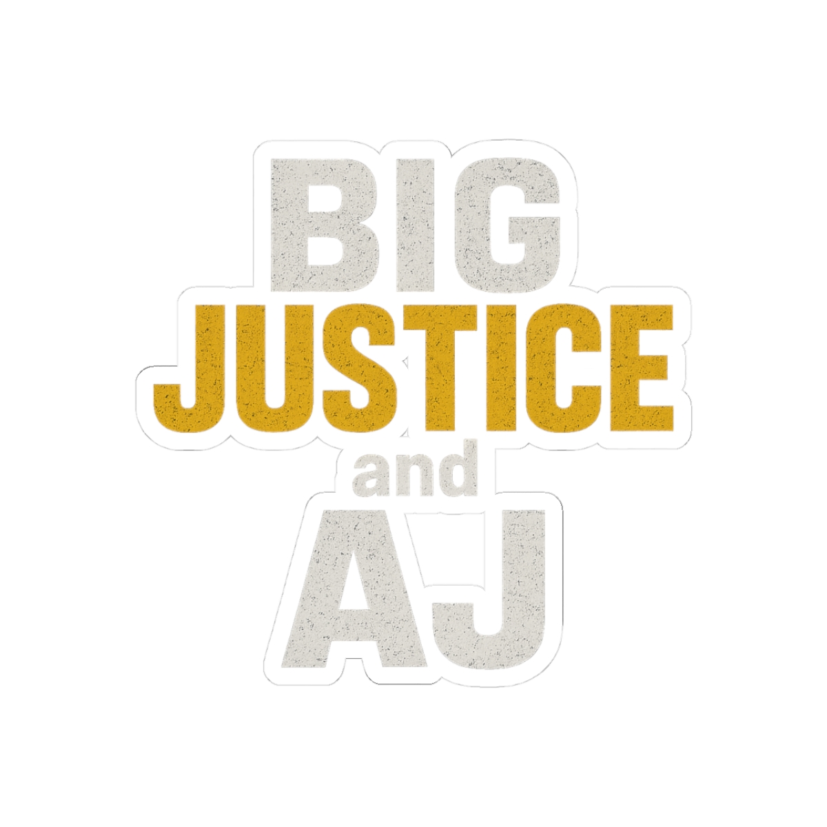 Big Justice and AJ Duo Playful Sticker - Official stickers merchandise