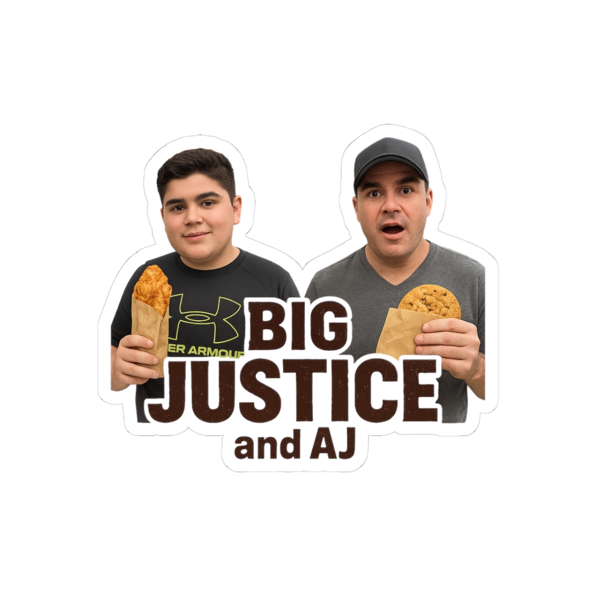 Big Justice and AJ Funny Sticker - Official stickers merchandise