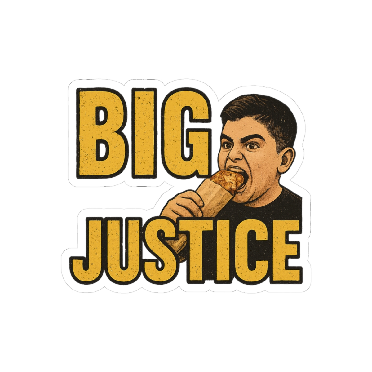 Big Justice Chicken Bake Sticker - Official stickers merchandise