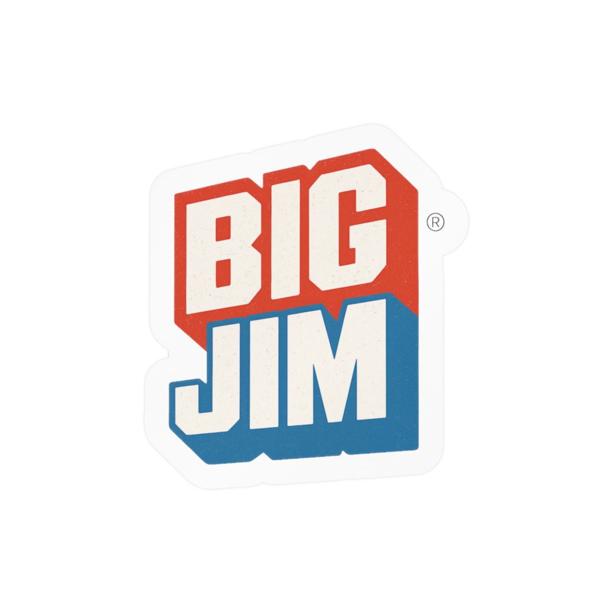 Big Jim Toys Retro Sticker | Bold Vintage Toy Vinyl Decal - Official stickers merchandise
