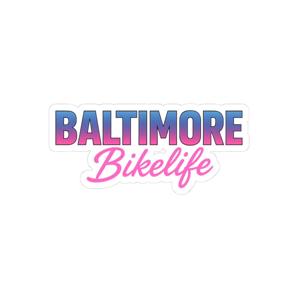 Baltimore BikeLife Urban Cycling Sticker - Official stickers merchandise