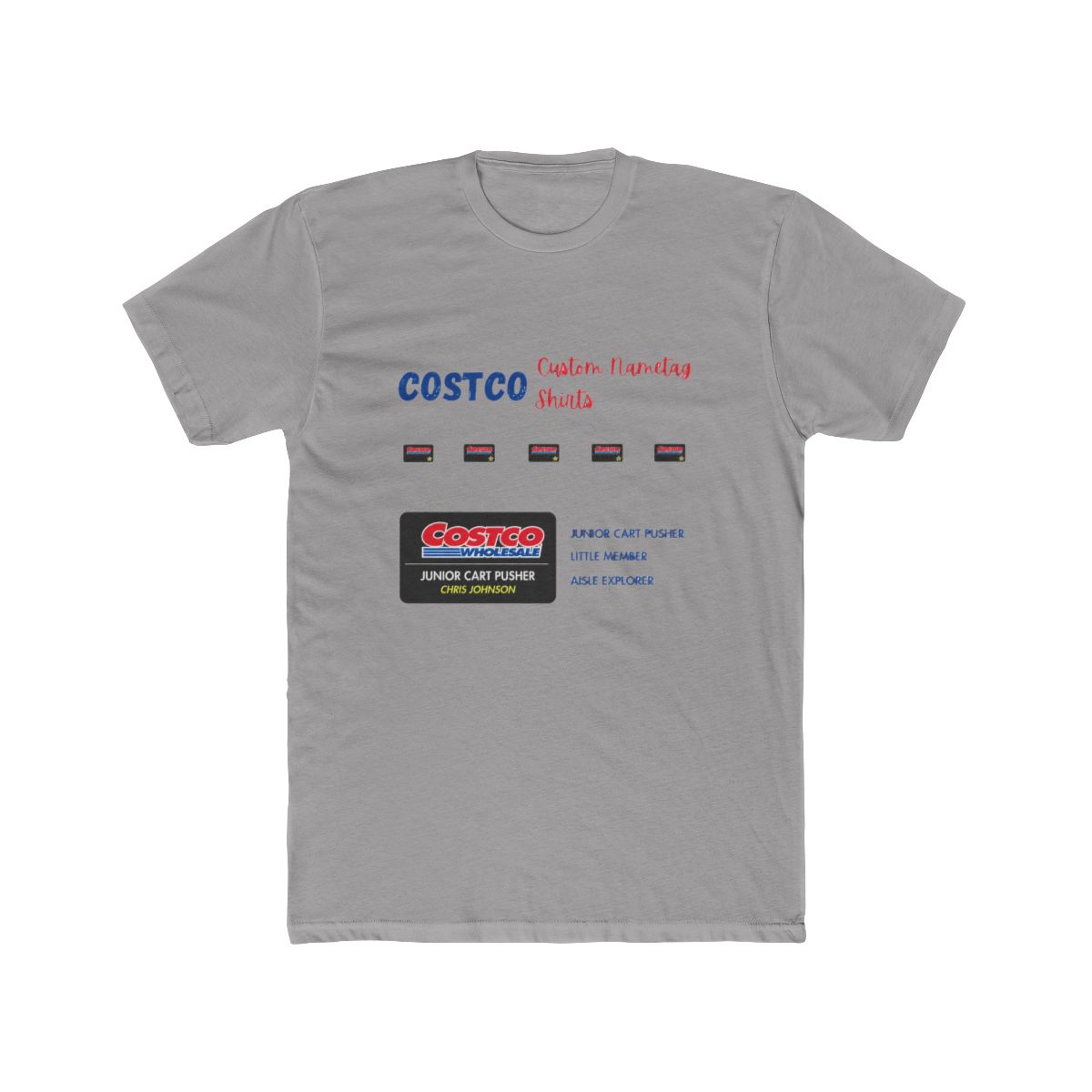 Kids Costco Shirt | Aisle Explorer, Junior Cart Pusher or Little Member | Funny Matching Family Shirts | Costco Style Name Tag Tee | Youth - Official t-shirts merchandise