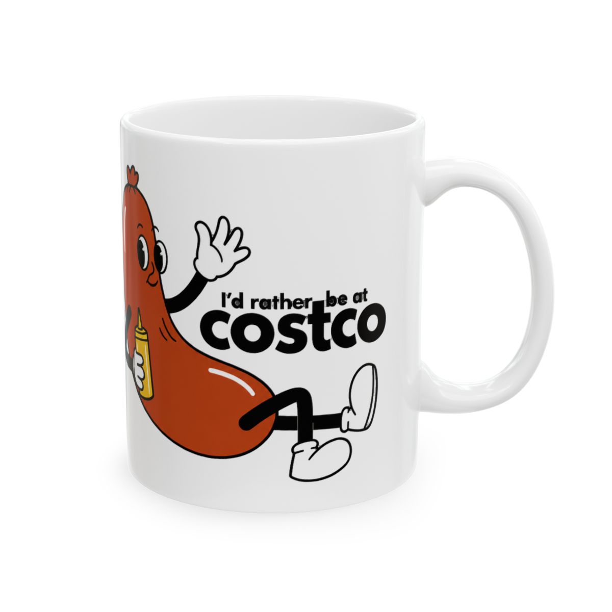 Costco Hot Dog Ceramic Mug, Funny Gag Gift - Official mugs merchandise