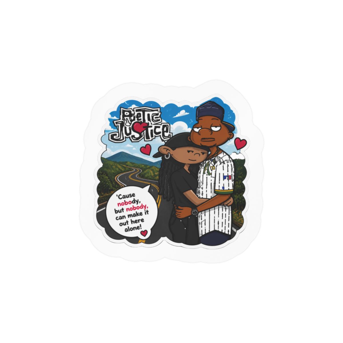 Toon Justice Sticker | Funny Cartoon Vinyl Decal - Official stickers merchandise