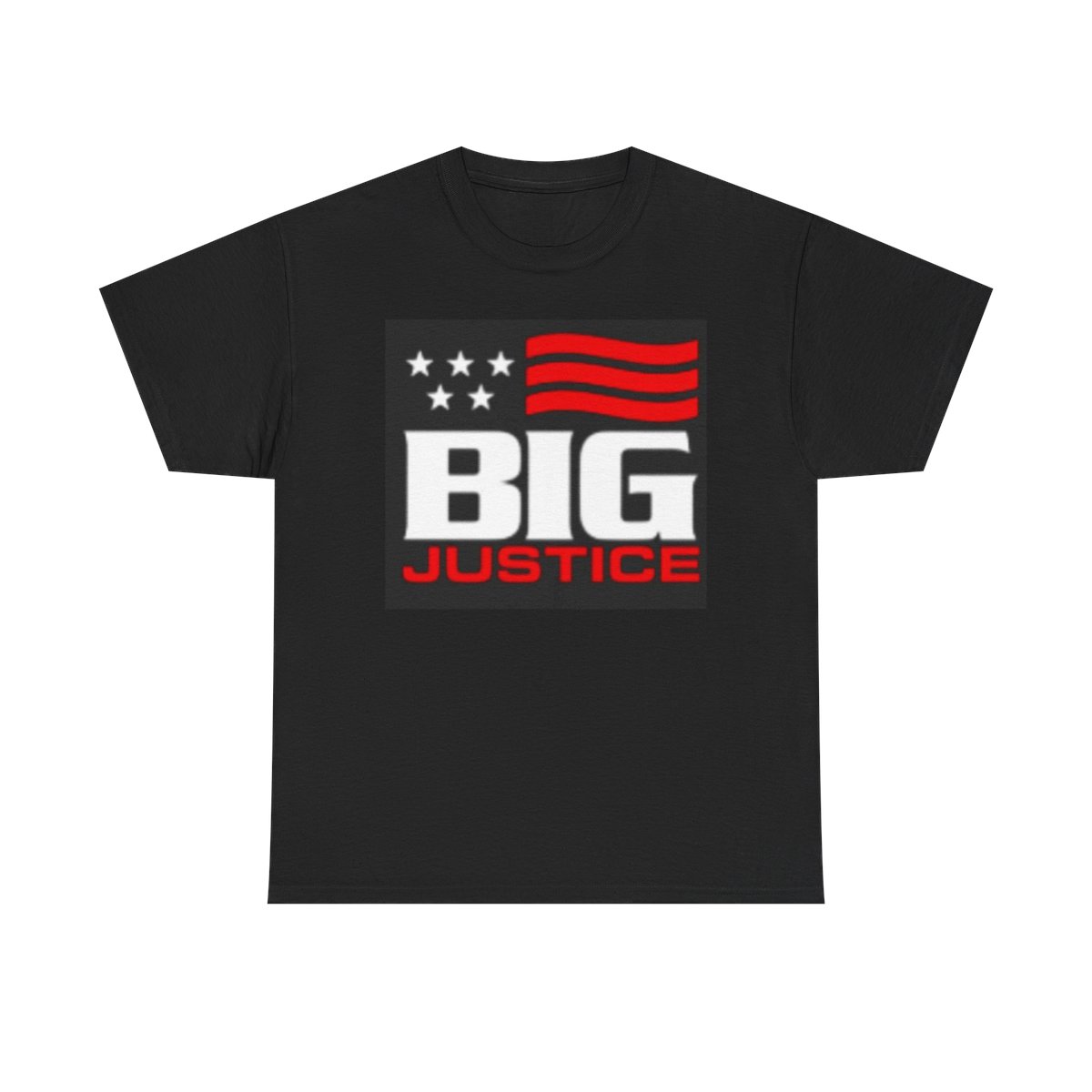 Big Justice graphic Tee | American flag stars, bold red white design Big Justice & A.J. Befumo - Big Justice & A.J. Befumo official apparel merch