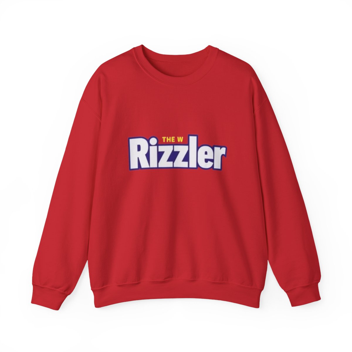 The W Rizzler logo Sweatshirt | Retro logo graphic crewneck Big Justice & A.J. Befumo - alternate angle 2, merchandise