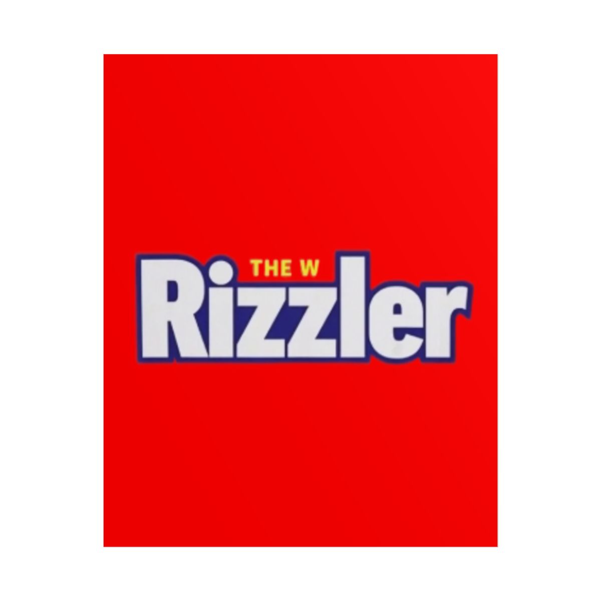 Rizzler Logo Rolled Poster | Bold Red Graphic Wall Art Big Justice & A.J. Befumo - Official accessories merchandise